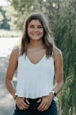 Literally love this top sOOO much! I get so many compliments and it's so comfortable! 10/10 would definitely purchase again when more colors get restocked. - Alaina S.