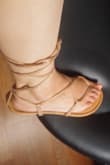 I love heels. I can wear heels better than I can wear flats. The reason...flats hurt my feet. My feet don't hurt in these. These are the most comfortable, softest, and well-fitting sandals I have ever owned. Not to mention they're pretty. It doesn't even hurt my feet to tie the laces around my legs. I find any opportunity to wear these over any other sandals I have. - Angelica S.
