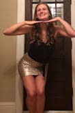 This skirt was absolutely perfect! I wore it for a bachelorette party and it was long enough for me to feel covered while still showing off my legs. The color was great and can be worn with different tops for a completely different look. - Kendall D.