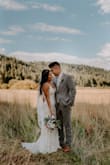 I had a dress for my original wedding celebration but that got postponed due to COVID. We decided our elopement celebration would be in Tahoe and so I started looking for a different dress that went more with the scenery. This was the perfect dress!! It's stretchy, the straps are adjustable, and I didn't need to hem it. I wore 3-4 inch clogs (Bryr) and the dress grazed the bottom on the front and of course was longer in the back, as designed. It doesn't feel cheap, the lace and nude under layer have a nice weight to them that feels more expensive than ~$100! No regrets, this dress was great. I almost wish I just bought this dress for both celebrations. - Vivian L.