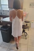 I felt like a Princess all evening in this delightful little dress my husband got for me!! So comfortable and feminine plus the appliques are very nice touch that really enhances the overall look. - Kenneth B.