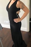The criss-cross at the back is super uncomfortable as it doesn't fit right (too high up on the back & rubs against my armpits).
The dress is a thick heavy material & is really long, I will have to get it hemmed at least 6 inches. If this wasn't on final sale, I would have sent it back. - Agnes L.