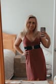 Such a great dress! Easy to throw on or dress up!! Super soft. Definitely shows when it gets wet so be careful with lotions or sweating!! - Michele G.