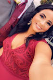 I loved this dress for a wedding I attended. It fit very true to size. Great length! - Emily Y.