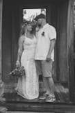 I LOVED this dress. The lace is beautiful, the vintage vibe is exactly what I wanted. It traveled perfectly- crammed in a suitcase and zero wrinkles. Most importantly it wasn't too hot in the 90° humid Florida July weather. It photographed wonderfully - Elise E.