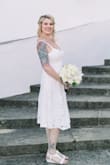 I was very surprised at how great quality this dress is! Very comfortable and the pockets are a huge plus. The lace is beautiful and made it perfect for my elopement dress. I got a lot of compliments :) - Alexandra P.