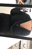 Super comfy and I would definitely wear this a lot when it starts getting cool. I could've definitely gotten a small. Overall it's cute and I LOVE the back of this sweater - Nayeli G.