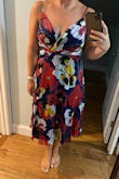 I ordered this dress for a wedding. As my hips are larger than my chest, I had ordered a large. It was little snug around the ribs, and large in the breast area, but I pinned it together and it looked amazing! - Samanth L.