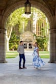 I bought this dress to take engagement photos and I couldn't be more in love with it. The colors are beautiful and overall just a gorgeous dress! It did run a little big for me, so head's up you might want to order a size down if you're in between sizes. - Kelsee N.