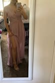This was my second attempt at ordering a maid of honor dress for my sisters wedding. The first one was from a different online bridesmaid specialty shop and was nothing special. This dress has just the right amount of detail and shine and will look great accessorized and in photos. I can't wait! - Erin H.