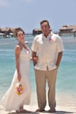 This was a perfect dress for my wedding in Jamaica. We were in the sand most of the time, so I decided to wear barefoot sandals. Because of that, I had to hem the dress. However, if you wear high heals, the length will be fine. - Rachael D.