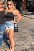 I was hesitant about this at first as I am not the smallest girl but this top made me feel cute and like I could dress it up for a night out or just a casual day out in the summer! It's soft and stretchy! - Lauren T.