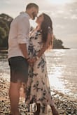 The dress is amazing and was so perfect for my engagement shoot. Absolutely dreamy and fits perfectly - hugged all the right places and the length was exactly what I wanted. Highly recommend. - Melinda R.