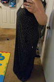 I love the dress and I love that it has pockets. The style the material is perfect it's not see through. I'm usually extra large I ordered M/L and it is big and long. Even thinking about exchanging for a smaller size. - RENEE R.