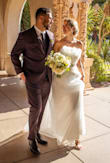 I had to get a more casual dress after having to change my wedding date a couple of times and this dress was perfect. I ordered an S and everything fit just right. I had to get a bedazzled belt because without it the dress does look too simple. - Carolina A.