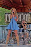 I front a cover band called HIGH HEEL out of Omaha and I have this dress in 3 colors.  It fits great!!! The fabric is heavy and comfortable. The full skirt makes it fun to spin around in. My go-to performance dress! - Lisa L.