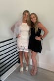 I love this dress so much! The slip that is under the Lacey part of the dress does travel up but it didn't bother me much, I just pulled it down when I noticed it was moving up :) I am very happy with my purchase! - Rachel E.