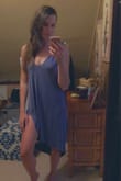 I love this dress! It's so soft, comfy, feminine and stylish. You can dress it up with accessories and heels; or pair it with sandals or boots and denim jacket for a more casual look. I originally purchased the rust/orange color and loved it so much, I had to order another one in the blue. You won't be disappointed with this dress. - Jada W.