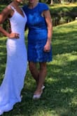 I normally wear small to medium sizes, after reading the reviews I went with a small & it fit perfectly! Got a lot of compliments at the wedding that I wore it to! - Michelle R.