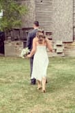 I initially bought this in a medium, but was too big at the bust, so I bought a small and it fit perfectly. I'm smaller up top and bigger around my hips and thighs. I wore this at my own wedding and loved it!! Would 100% recommend - Jennifer K.