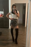 I love these boots so much. They go with anything and look so stylish.  I'm size 7 and these fit true to size. - Jing W.