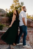 I bought this dress from reading so many reviews. I used this dress for my engagement picture. The color was perfect and it was just what I wanted! 
Highly recommend - Ashlyn B.