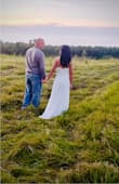 Purchased to wear for a simple vow renewal in a grassy field setting. Will have bottom hemmed just a bit. - Ashley W.