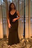 One of the best purchases ever! I was invited to a gala and I love a simple black dress. I dressed it up with rose gold jewelry and it was perfect. It made the curves pop in all the right ways. - Hope W.