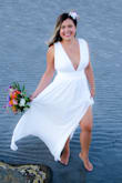 I bought this dress for my wedding photo shoot and I am so in love with it! fits perfectly, very comfortable and so beautiful!ww - Leticia O.
