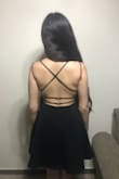 It fits me perfectly (not too tight , nor too loose, just right), the material is very comfortable and I truly love the backless part of it! It makes me feel beautiful and even sexy without showing too much. Black is my favorite color, reason to why I have many dresses of this color, but this particular dress has become my favorite without a doubt. I mainly bought it for a photoshoot but I see myself wearing it out every chance I get!
I really love this dress :) - Andrea M.