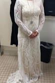 This dress is beautiful. Ordered on Sunday September 13th delivered on Friday September 18th. Fits perfectly and it looks amazing. Just wanted I was looking for. I have a picture and will update another of the wedding day. Very happy with this dress and Lulus! Can't wait to marry the love of my life and I can't wait until he sees me in this dress!! - Alicia W.