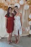 I normally order a small through Lulus and pry should have with this dress as well but it still worked great. I am very small framed up top but have hips. I work it for my bridal shower and got SO many compliments. Lulus is my go to for dresses always. - Shauna M.