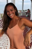 Super comfortable, soft stretchy material. Small fit perfect, not tight or clingy. Works with a strapless bra if you push the back of the bra down- the back of dress drapes low. - Audrey M.