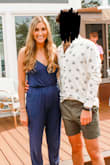 Wore this to my Master's graduation party. It was perfect for a summer day. I actually converted it into a two strap dress instead of halter by sewing the straps in back. I am 5'9 and used to rompers/jumpsuits not fitting so I sized up and was glad I did. I don't think it would look good without heels as it still is at angle length. Otherwise, I got a lot of compliments and it can be dressed up or dressed down! - Rachel R.