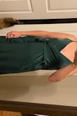 This dress was such a let down as I have had such great luck with Lulus in the past. The wrap portion is crooked. There is extra fabric in the chest and torso region. It's just loose in all the wrong places. I even paid extra to have this shipped on time for a wedding. Would not recommend!! - Cori G.