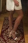 LOVE these shoes. Im not at all a heel girl, but I wore these for my rehearsal and rehearsal dinner. They were so comfortable, I couldve wore them all night. Something I did that might help others who are avid heel wearers, I made sure to break them in a little around the house first JUST incase. But Im sure they wouldve been just as comfortable regardless! - Mariah L.