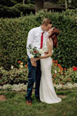 I loved this dress so much! I wore it as my wedding dress for our extremely small wedding a week ago. I'm really petit and short so my grandmother hemmed it a little, shortened the straps a little, and brought it in a little under my arms. With these small modifications the dress fit like a glove. It's the details of this dress that made me love it so much. Like the buttons down the back and the details around the neckline! It isn't see-through at all and the lace is lovely. I was so comfortable and I looked great! - Darcy T.