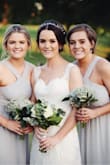 I ordered this dress in two different colors because the bride changed her mind. Both dresses were listed as the same size but one fit and the other did not. So be wary of that. Its a good dress but the fabric will pull around your bust. - Marie-Louise A.