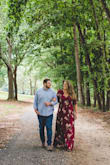 This dress was exactly what I wanted for our engagement photos!! It was comfortable to wear which was most important to me. It flowed beautifully, the slit is good for movement in the skirt without being too revealing, and the cut is so flattering! Plus the colors photographed beautifully!! I loved the way our photos turned out, and several people commented about the dress too. Highly recommend!! - Abby R.