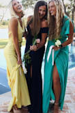 I love the color. I wore this dress for HOCO court and it looked great on and was supper light and elegant!! - Lucy F.