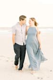 It's a beautiful dress and works really well for engaging pictures as it flows nicely. However it was pretty long... I should've gotten it tailored as I was tripping on it. Great for price - Alexa C.