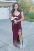 I was in a wedding during all this covid craziness so the bride just told us to get a burgundy long dress doesn't matter where from...lulu's came in to the rescue and had this beautiful dress at a good price in a week's time..it made shopping for a bridesmaid dress last minute super easy - Abigail W.