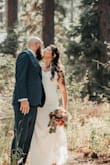 I wore this dress for my intimate wedding! I had to have the strap shortened a little to fit, but it was perfect for our occasion. Comfortable to wear. Easy to dance and prance around in. Loved it!! - Kristi G.