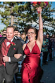I wore this dress as a bridesmaid for my friends wedding. Love the style options. We all have the same dress, but wore them different ways. So flattering and so comfortable to wear. Love! - Kristi G.