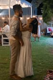 This dress was the perfect choice for my small, intimate, backyard wedding reception. The material is extremely soft with enough layers to not be see-through. I am pretty short (5'1), and it landed right at my feet. I normally get discouraged when it comes to buying maxi dresses especially with my height, but this dress was absolutely perfect. - Ciarra F.