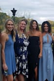 I got this dress to wear to a fall wedding. It was perfect! Not too dressy, not too casual. Also received lots of compliments! A strapless bra worked perfectly and there's a gel type liner around the top that kept it up all night even while dancing. - Brandi W.