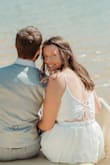 I wore this for our small beach wedding and it was perfect - - very comfortable and gorgeous! - Tara J.
