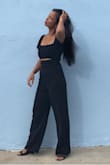 I love how this black jumpsuit fits me except  It was long but not a big deal. I shortened the leg hem to fit my height.  Great quality too! XOXO - Zarah M.