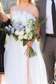 I wore this gown for my COVID wedding because I wanted to save my original gown for my postponed date. It fit perfectly, and I got SO many compliments on it. Many people believed that this was my original gown because it looks like - and is - a high quality dress. It is well made, and is exactly as pictured on the model. I was not disappointed! - Anna K.