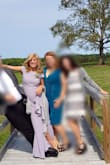 I wore the dress as the Mother of the Groom. It fit perfectly although I had it hemmed a couple inches as the event was both indoor and outdoor. I wore spanx (not the extreme tight fit ones) and a press on bra and I was very comfortable all night long! - Sharon G.